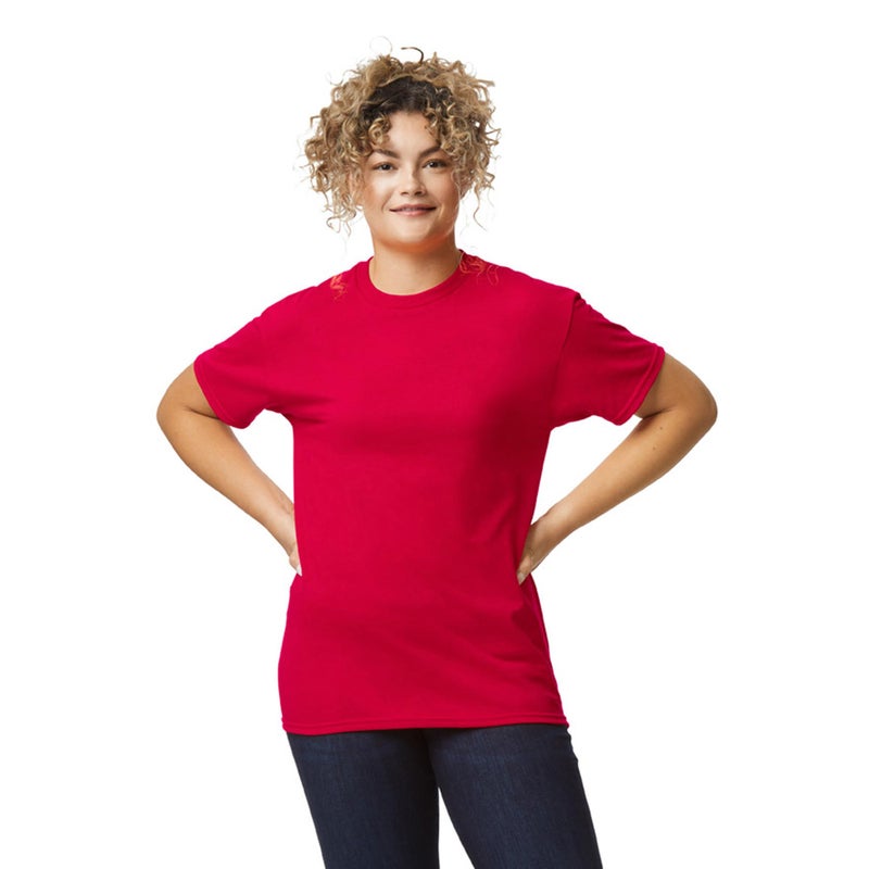 Gildan Unisex Adult Dryblend T-shirt, Style G8000, Multipack Shirt, Red (2-pack), Large US - Image 2